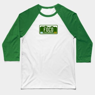 Colorado License Plate Tee - Ft Collins, Colorado Baseball T-Shirt